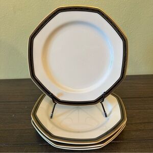 Christopher‎ Stuart Y0009 Black Dress Octagon Salad Plates
